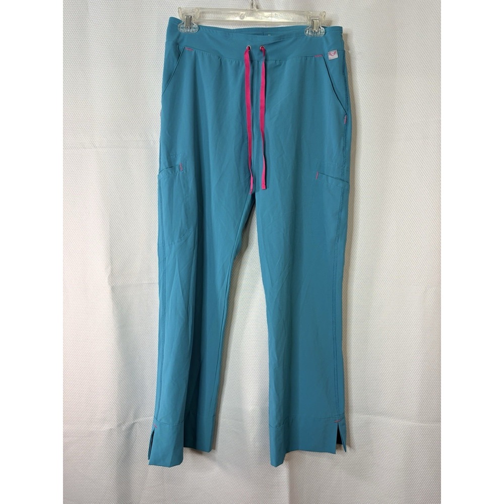Smitten Scrub Pants Womens Size PXS Blue Drawstring Waist Tall Medical Uniform